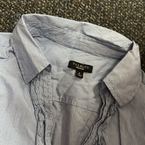 Talbots striped button down dress size 6 // 072535 - Picture 2 of 2